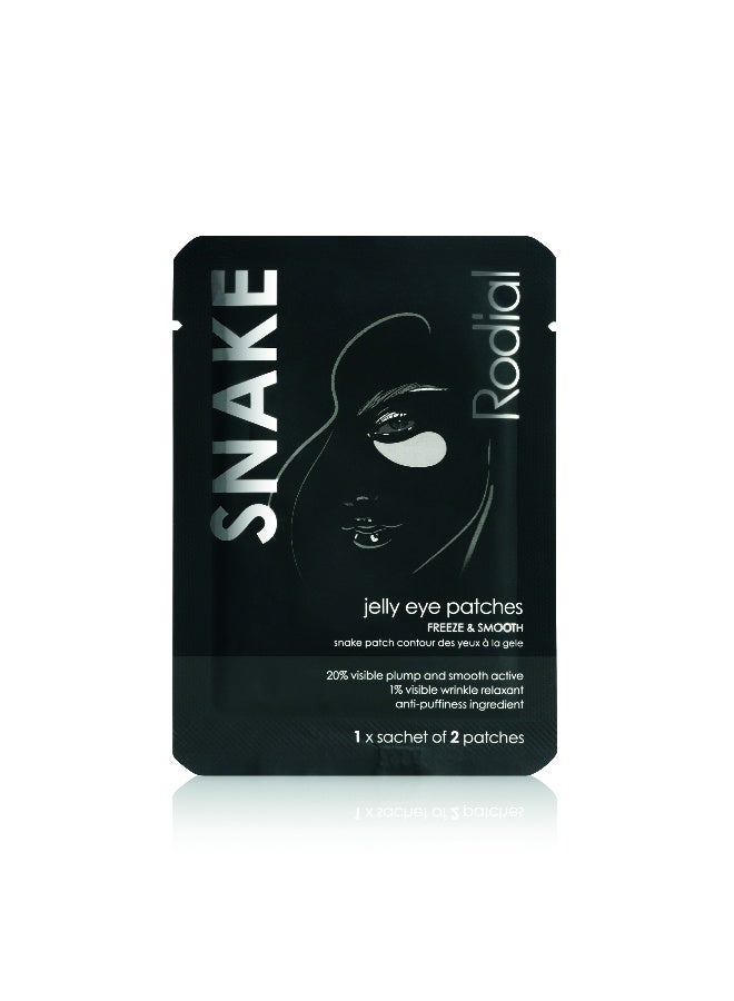 Rodial Snake Jelly Eye Patches x 4 – Instant Freeze for Eye Wrinkles, Syn-Ake™ & Collagen, Smoothing Patch for Fine Line Relief 4 Pairs - Image 2